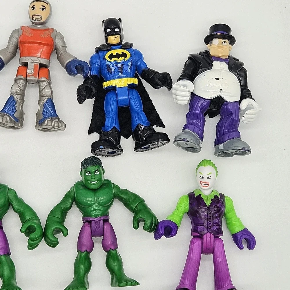 Lot of 13 Fisher-Price Imaginext Action Figures Marvel DC Star Wars Batman Hulk